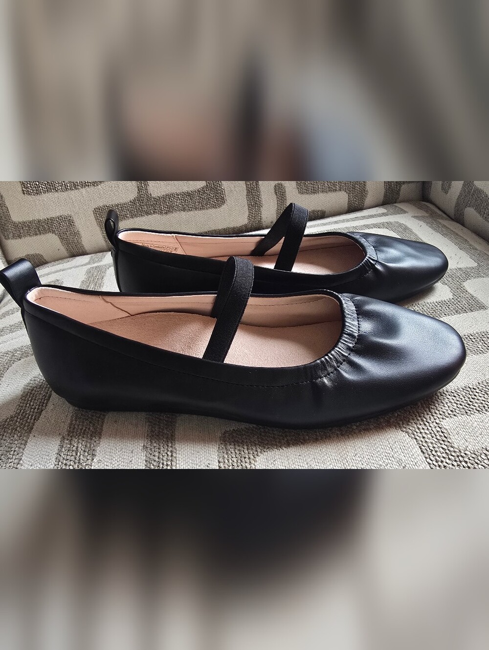 Vionic Black Ballet Flats with Comfort Support - Picture 3 of 13
